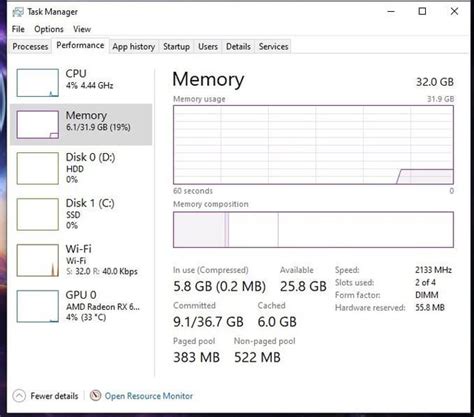 Bios And Cpuid See 64gb Of Ram Task Manager Sees 32gb Of Ram R Pcmasterrace