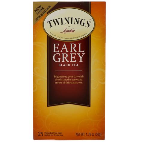 Twinings Earl Grey Black Tea 25 Tea Bags 176 Oz 50 G