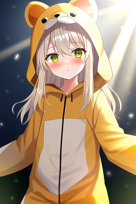 Girl Blush Hood Anime Hd Phone Wallpaper Peakpx