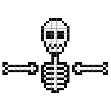 Minecraft Bone Pixel Art