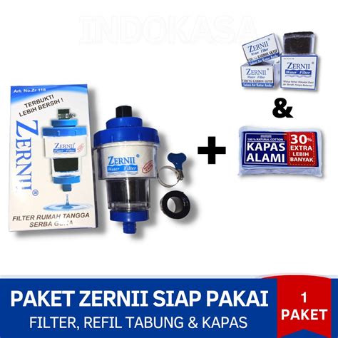 Jual Water Filter Zernii Saringan Penjernih Keran Sumur Air Siap Pakai