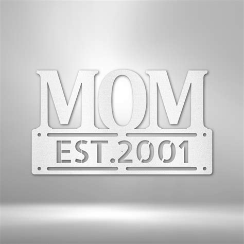 Custom Mothers Day Plaque Steel Sign Personalized Metal Art Decor