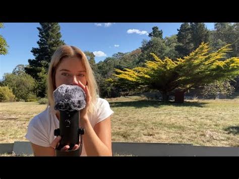 Asmr Outside In Nature Whispers Inaudible Mouth Sounds Blue Yeti