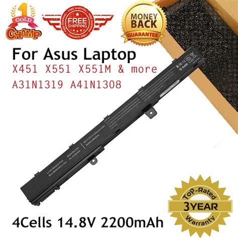 For Asus X551M X551MA D550M D550MA Li-Ion Battery A31N1319 14.8V 33Wh ...
