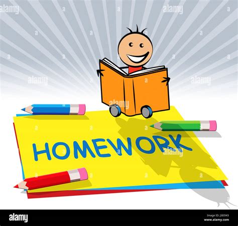 School Homework Paper Displays Training And Learning 3d Illustration ... 