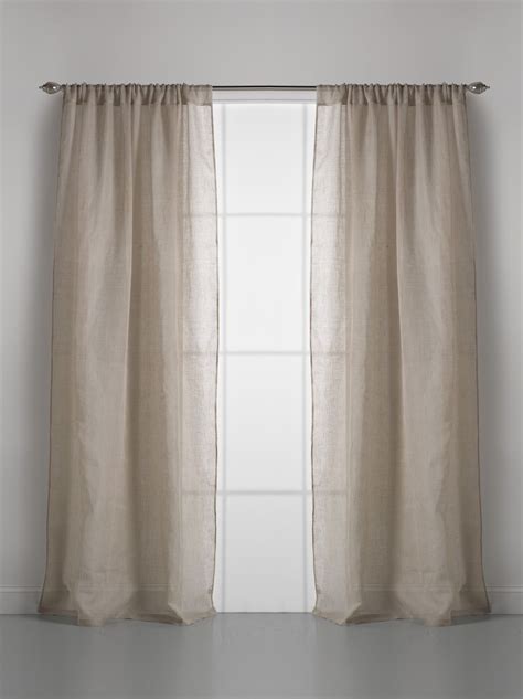 Couture Dreams Solid Linen Gauze Window Curtain