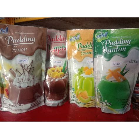 Jual Nutrijell Puding Susu Santan Lapis Dengan Gula Asli Puding Bubuk