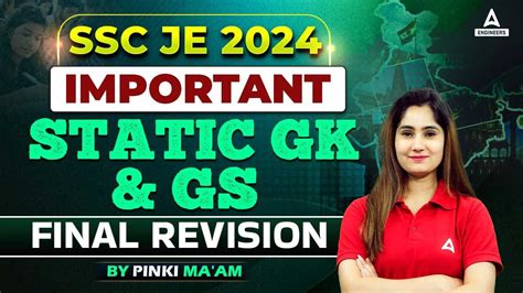 SSC JE 2024 Static GK And GS Most Important Questions SSC JE