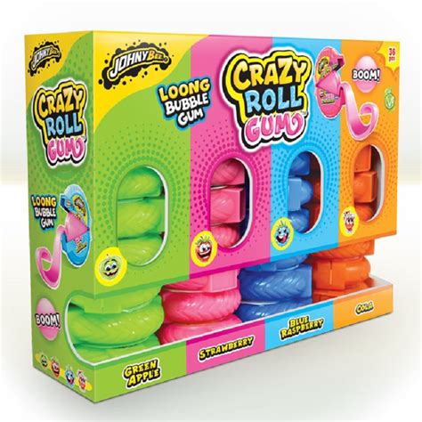 Crazy Roll gum Johny Bee boîte de 36