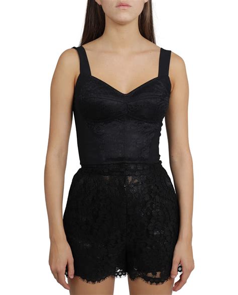 Dolce And Gabbana Lace Bustier Editorialist