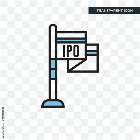 Ipo vector icon isolated on transparent background, Ipo logo design ...