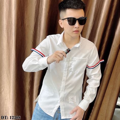 O S Mi Thom Browne Si U C P Th U Logo Vi N C Nh Tay Hot Hit Nh Th T Shopee Vi T Nam