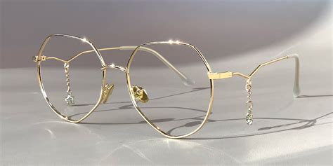 Jasmine - Round Gold Eyeglasses For Women | Lensmart Online