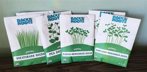 6 Pack Back To The Roots Microgreen Pea Shoots Sunflower Wheatgrass