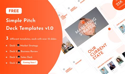 Free Simple Pitch Deck Templates V10 Figma