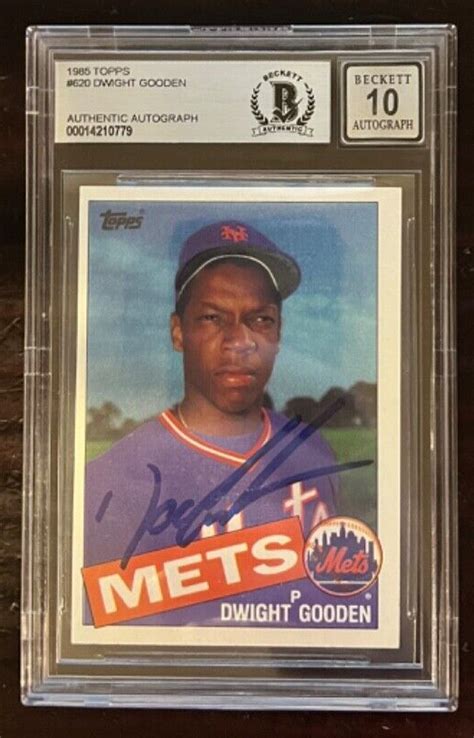 Dwight Gooden Autographed Signed Topps Mets Rookie Card