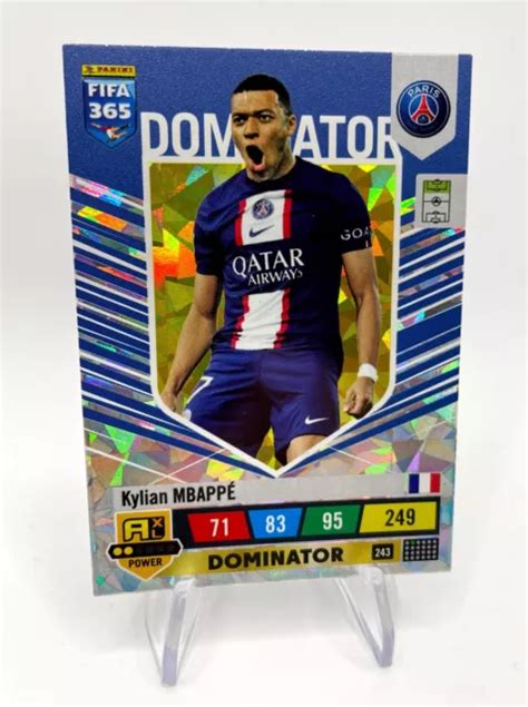 FIFA 365 ADRENALYN XL 2023 Panini Kylian Mbappe Dominator Card No