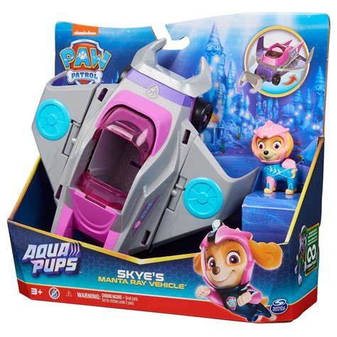 V Hicule Avec Figurine Stella Paw Patrol Aqua Pups Voiture Fnac