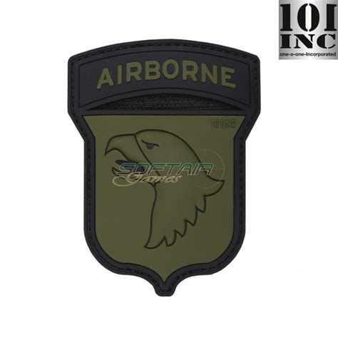 Patch 3d Pvc 101st Airborne Green 101 Inc Inc 444130 5099 Softair