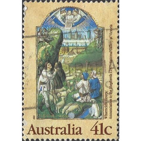 Australia Christmas Annunciation To The Shepherds Yellow C