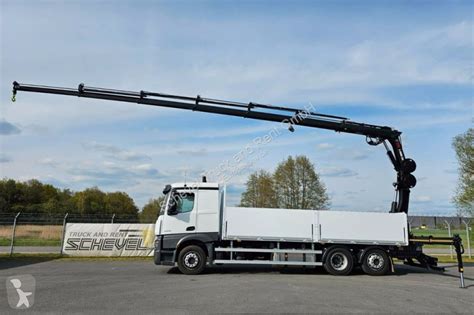 Camion Mercedes Plateau Ridelles Actros L Hiab X Lenk Lift