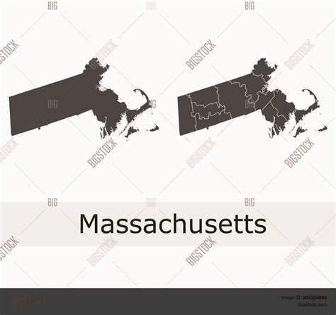 Massachusetts Maps Vector And Photo Free Trial Bigstock