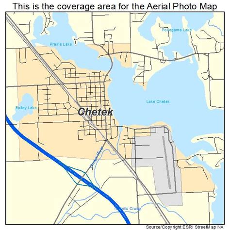 Aerial Photography Map of Chetek, WI Wisconsin