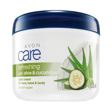 Avon Care Refreshing With Aloe Cucumber Light Cream For Face Hands