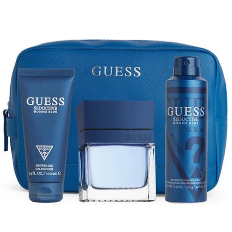 Guess Men S Seductive Homme Blue Gift Set Fragrances 085715329691