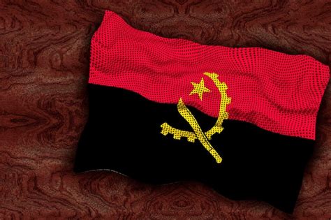 Premium Photo | National flag of angola background with flag of angola