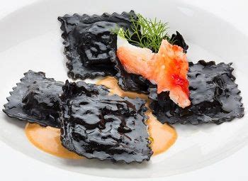 Черные равиоли с морепродуктами | Равиоли, Вонтоны, Рецепты