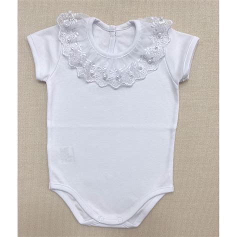 Body Feminino Renda P Rolas Branco Curto Rubin Malhas