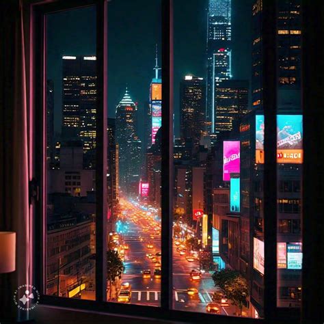 Cityscape Through Window by FutureRender on DeviantArt