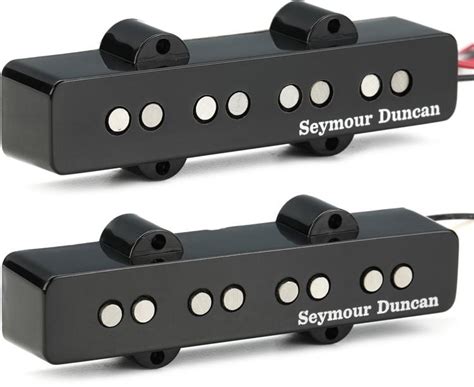 Seymour Duncan Sjb Hot Jazz Bass Pickup Set Black Sweetwater