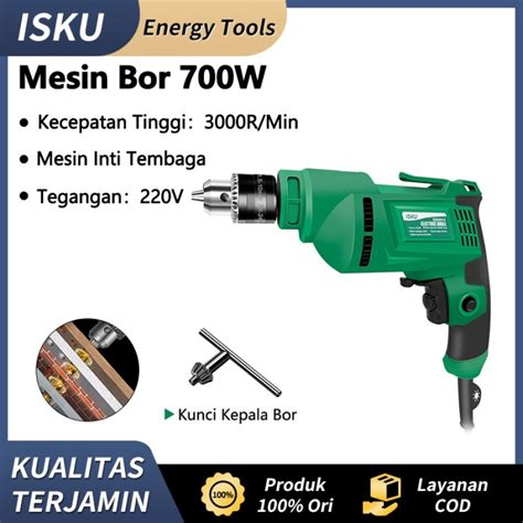 Promo Isku Mesin Bor Listrik 700W 220V Bolak Balik Electric Drill