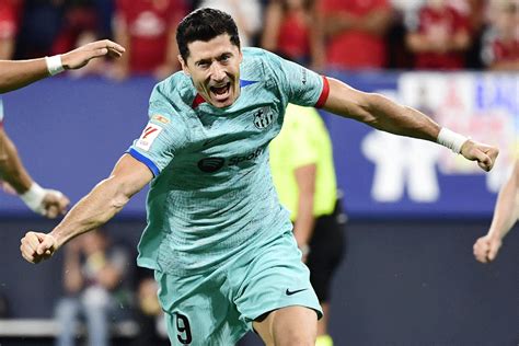 Lewandowski Penalty Earns Barca Tight Win At Osasuna Sports