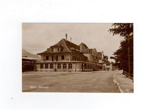 Spiez Bahnhof Foto AK 1920 Kaufen Auf Ricardo