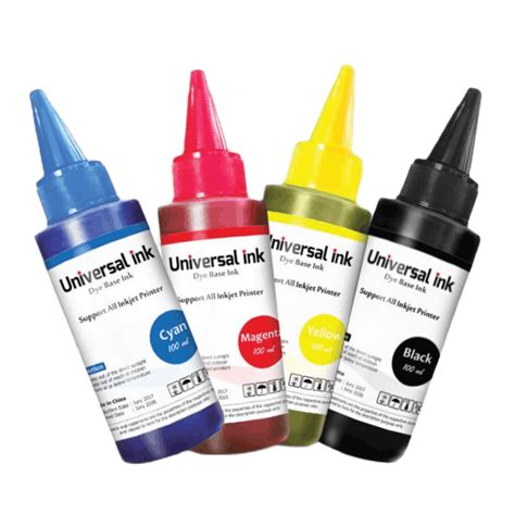 PAKET 4 WARNA Tinta Refill 100ml Printer Epson Canon HP Brother T6641