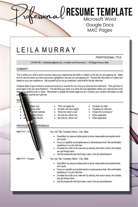 Professional Resume Template