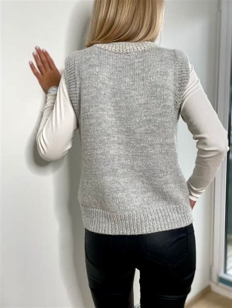 Vest Pattern Easy To Knit Beginner Friendly Knit Tutorial Sweater