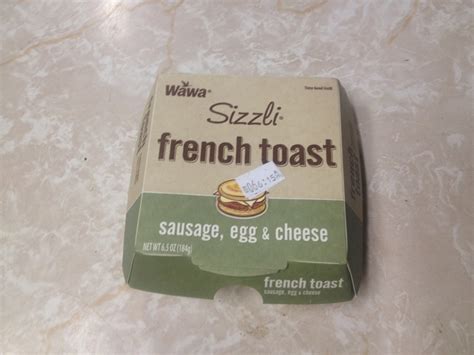 step off george: Wawa Limited Sizzli : French Toast Sausage Egg and Cheese