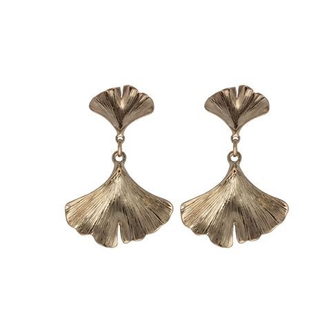 Ginkgo Double Earrings Hultquist Copenhagen