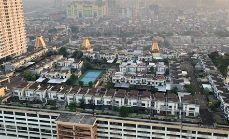 viral  perumahan mewah  atap gedung thamrin city tagar