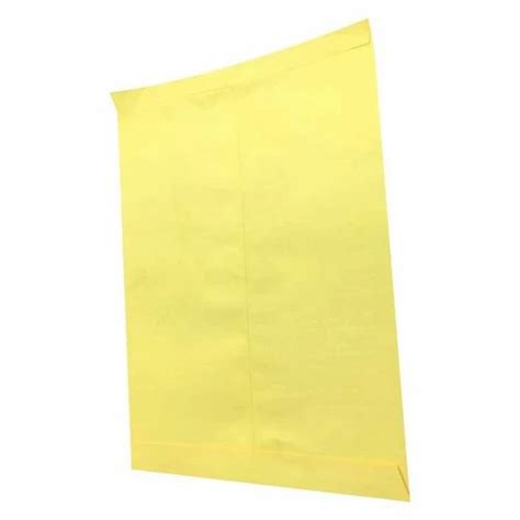 Non Printed X Inch Yellow Laminated Paper Envelope At Rs Piece