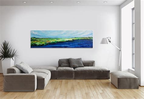 Large Wall Art Horizontal Wall Art Extra Large Painting Long Etsy