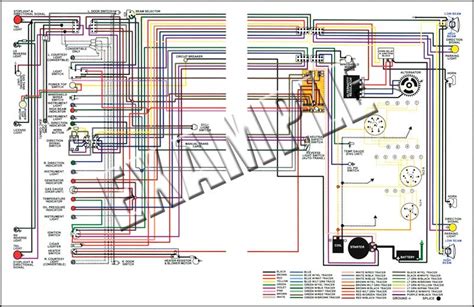 1955 Chevrolet Bel Air Parts Tf24010b 1955 Chevrolet 11 X 17 Laminated Full Colored Wiring