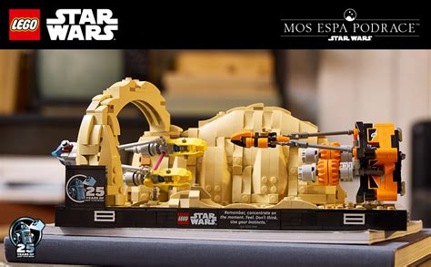 Amazon Lego Star Wars The Phantom Menace Mos Espa Podrace Diorama