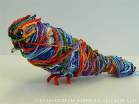 Use Your Coloured Pencils Aboriginal Inspired Fibre Sculptures