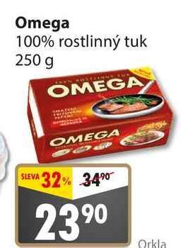 Omega 100 rostlinný tuk 250 g v akci AkcniCeny cz