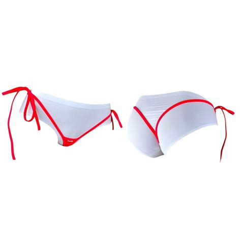 Spandex Micro Thong Bikini Bottom With Adjustable Side Ties Shbikini Extreme Y